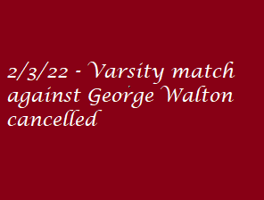 Match Cancelled