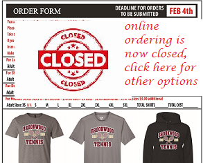 Spirit wear, Yard sign – Closed